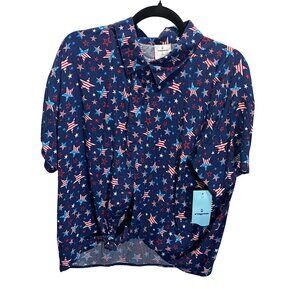 Orageous XL Juniors‎ Cabana Top Blue Depths Stars Patriotic Style